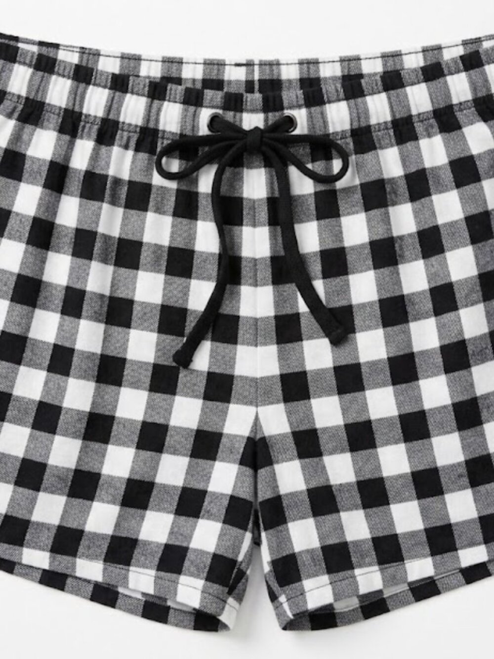 Dreams Co Classic Black & White Plaid Sleep Lounge Shorts Size 4X